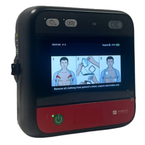 Defibrilator automat extern Primedic Heartsave myPAD cu afișaj conectat